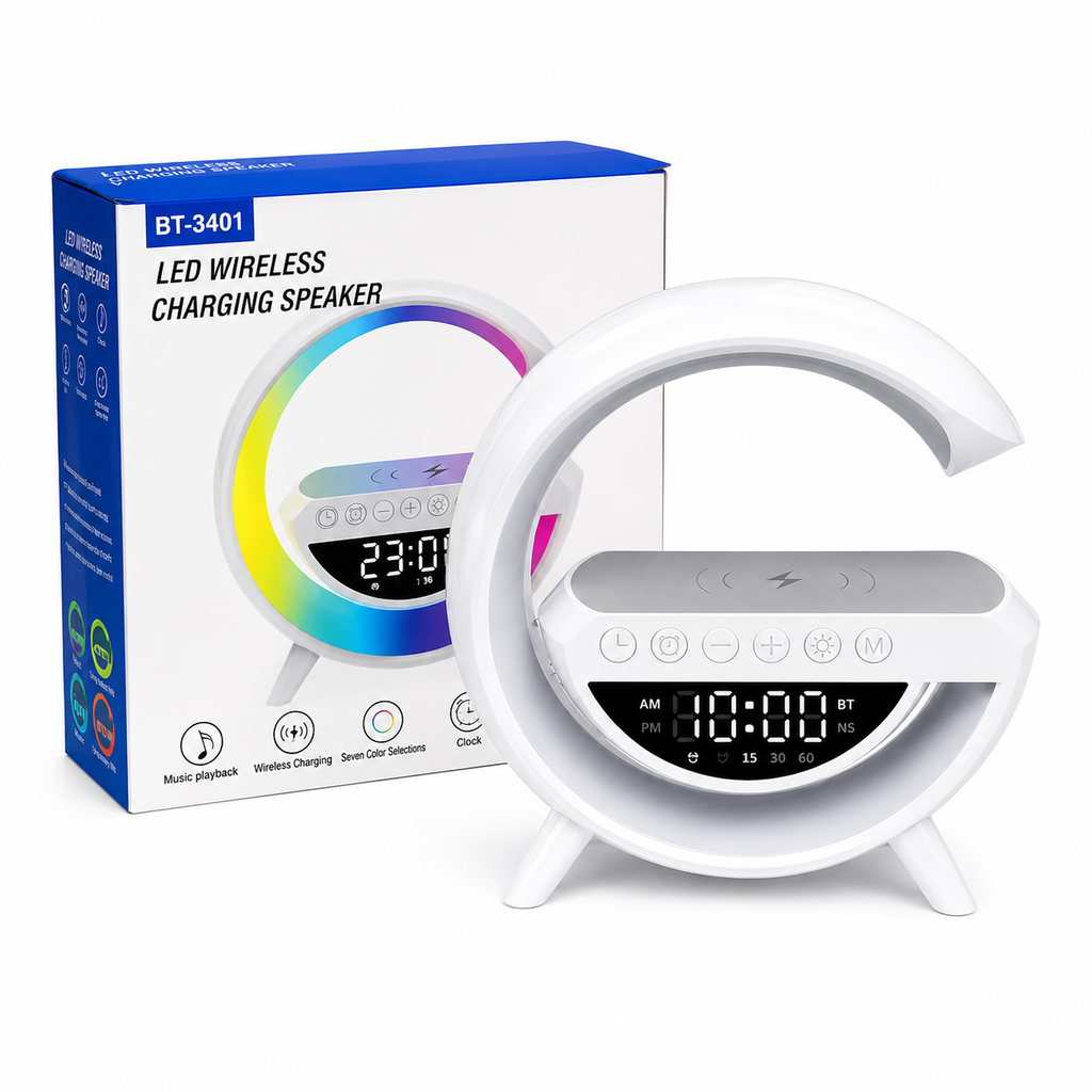 GTS-1222 Parlante Bluetooth Portátil 6.5” con Luces RGB y Radio FM
