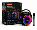 KAPERH Pulse360 Parlante Bluetooth 120W RGB con Micrófono Inalámbrico
